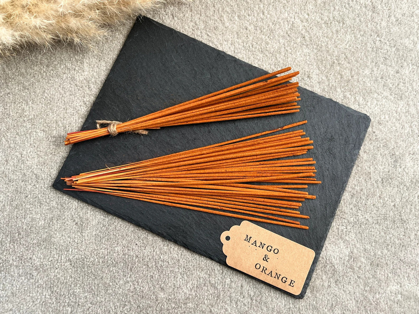 Peach and Mango Incense Sticks - Fruity Scented Incense - Hand Rolled Incense