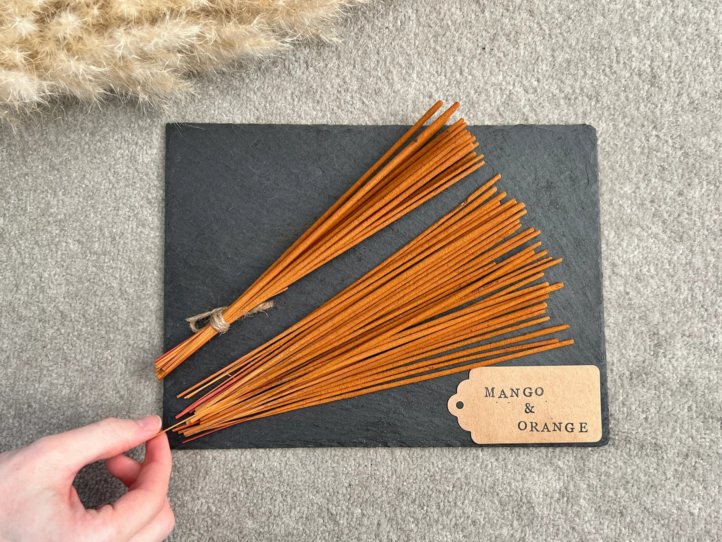 Peach and Mango Incense Sticks - Fruity Scented Incense - Hand Rolled Incense