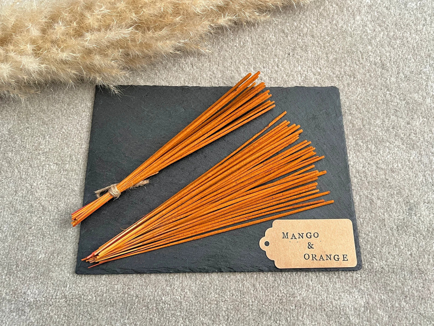 Peach and Mango Incense Sticks - Fruity Scented Incense - Hand Rolled Incense