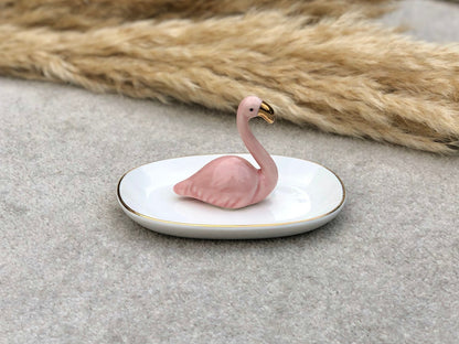 Flamingo Jewellery Dish & Ring Holder