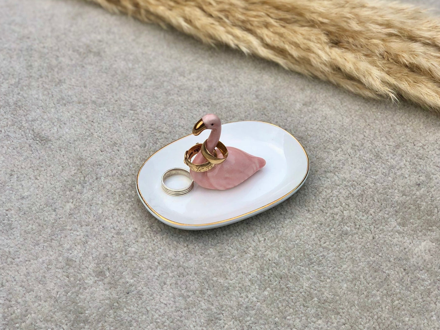 Flamingo Jewellery Dish & Ring Holder