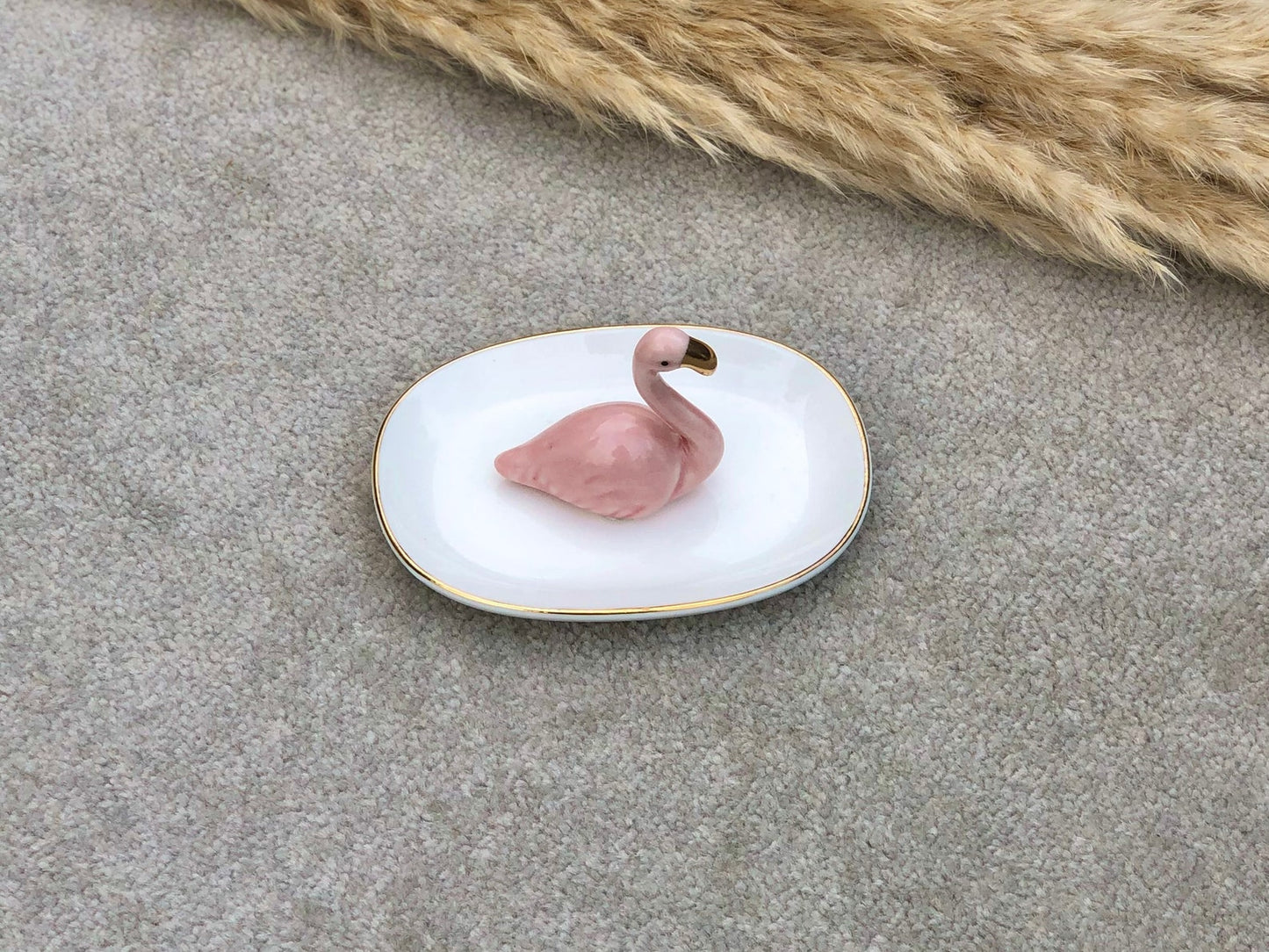 Flamingo Jewellery Dish & Ring Holder