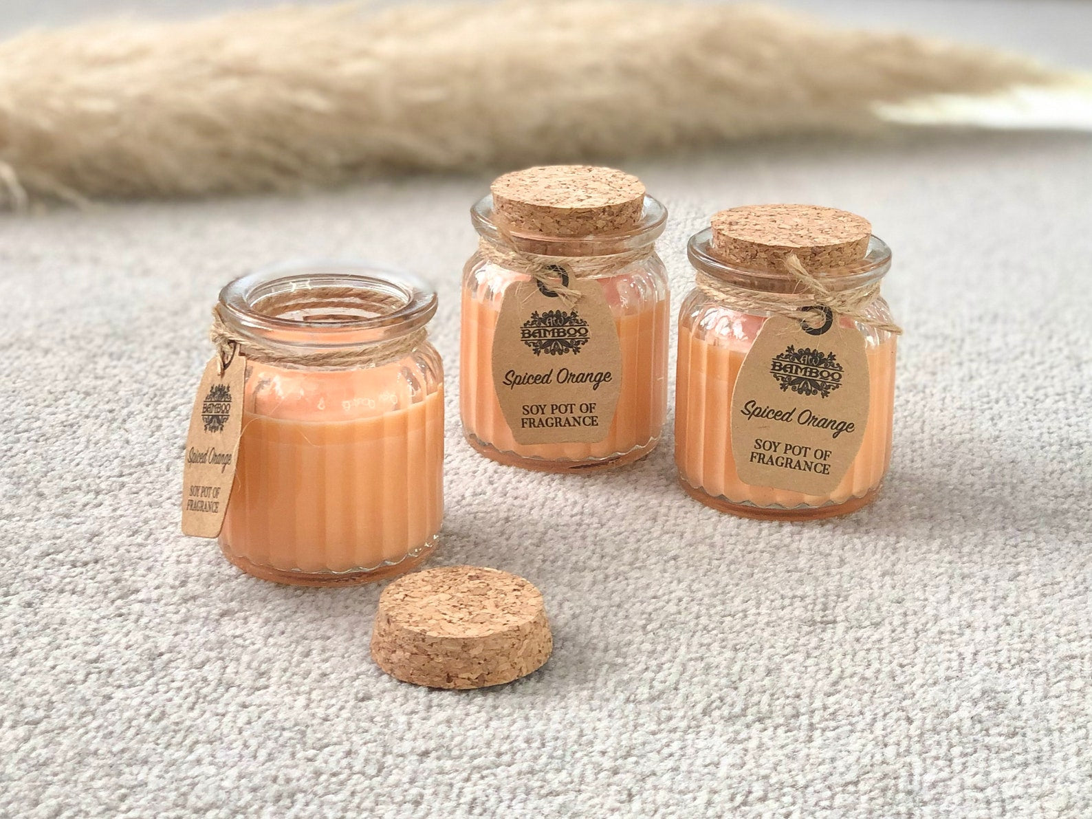 Spiced Orange Soy Pot Candles - Festive Christmas Candle