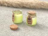 Vanilla Scent Soy Wax Candles in Glass Pots - Rustic Candles
