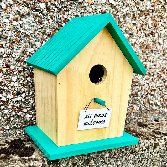 Wooden Garden Bird House - Wildlife Shelter - Garden Decoration