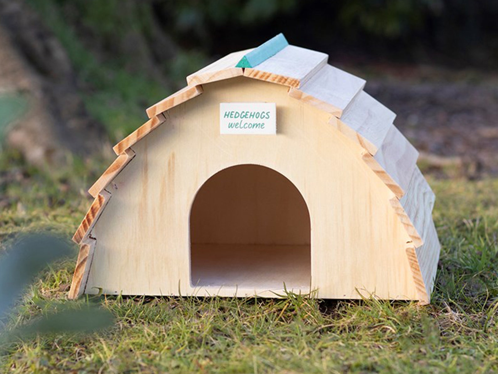 Wooden Hedgehog House for Gardens